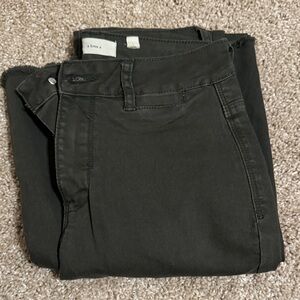 Olive boot cut jeans